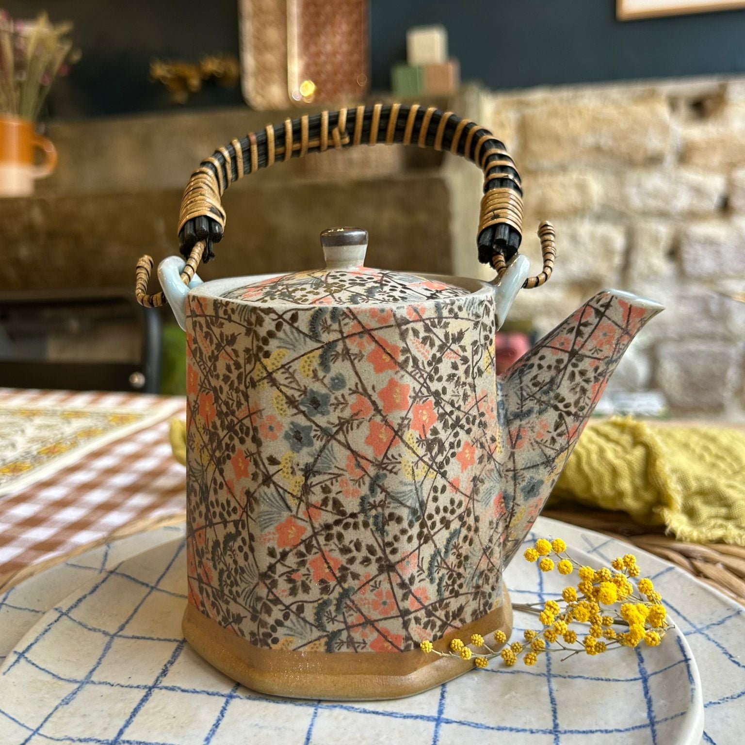 Porcelaine japonaise, Théière - Retro Nishikiori