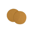 Tomète, Sets de table ronds festonnés en lin Ocre Jaune