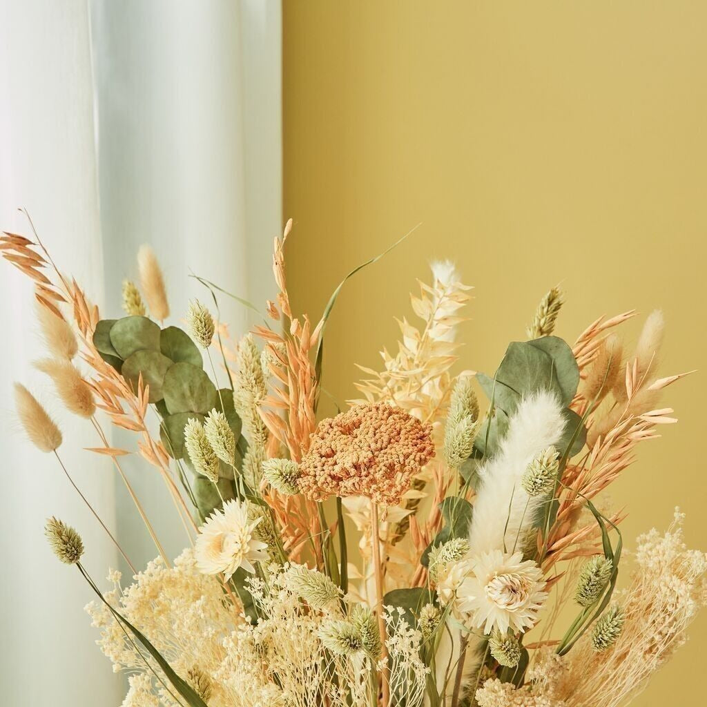 Wildflowers by Floriette, Petit bouquet de fleurs séchées - Abricot