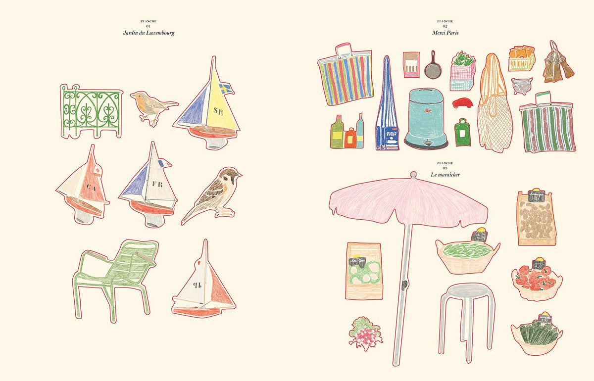 Zoé de Las Cases, Cahier de coloriage et de stickers Paris