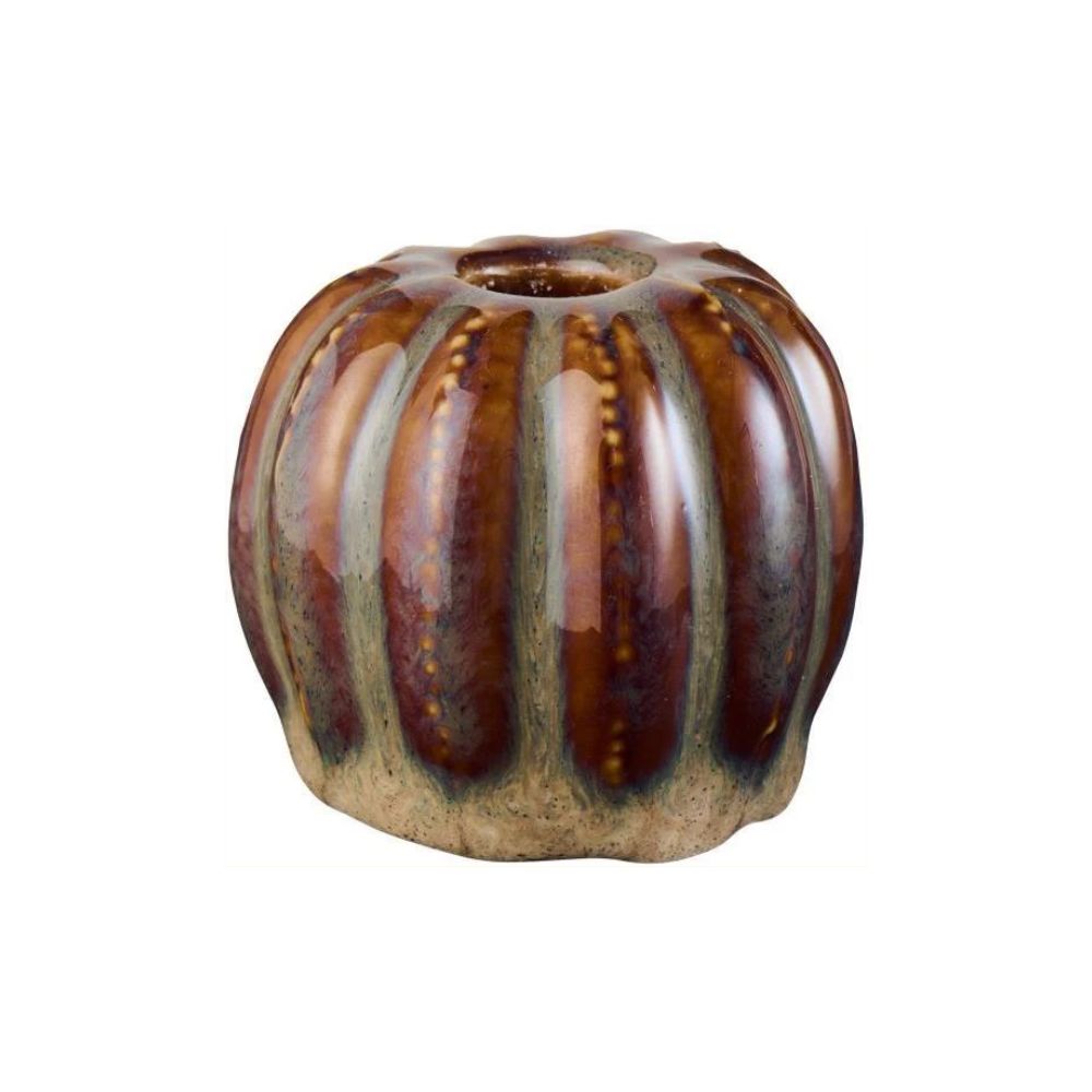 Ib Laursen, Bougeoir citrouille - Brun Grand