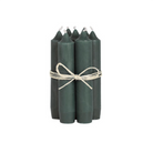 Lot de 5 petites bougies chandelle - Vert forêt - Nad Yut