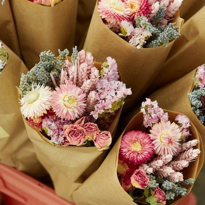Petit bouquet de fleurs séchées Wildflowers by Floriette- Rose