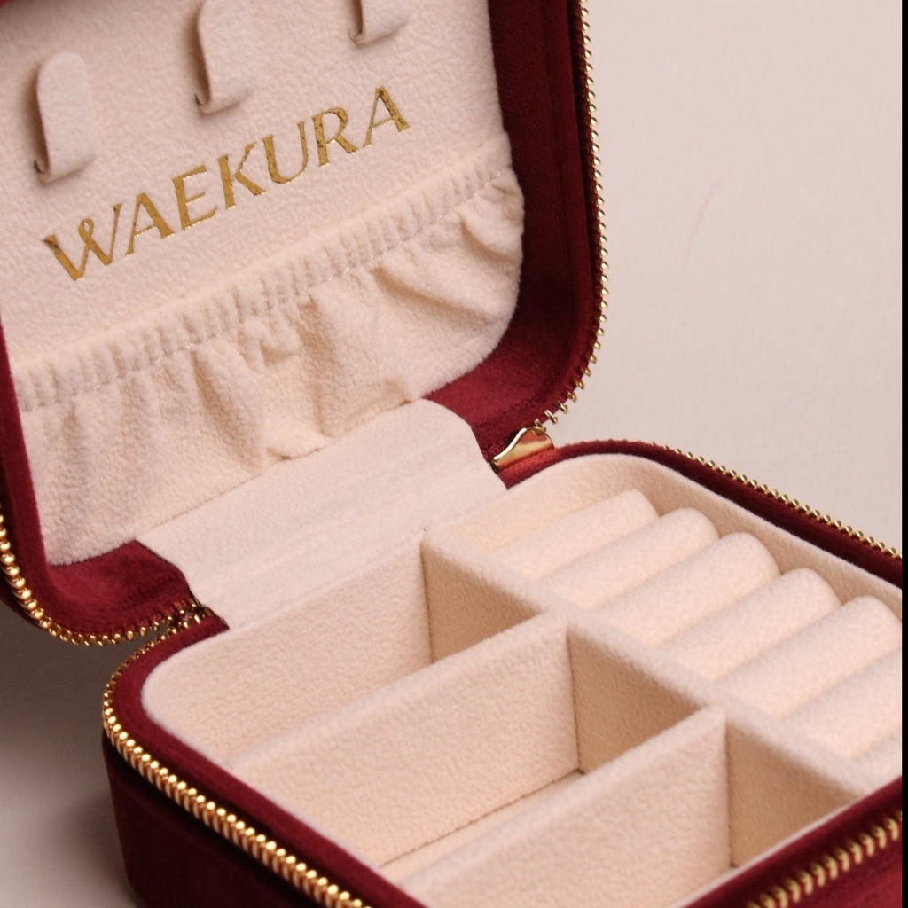 Waekura, Grande boîte à bijoux - Rouge Griotte