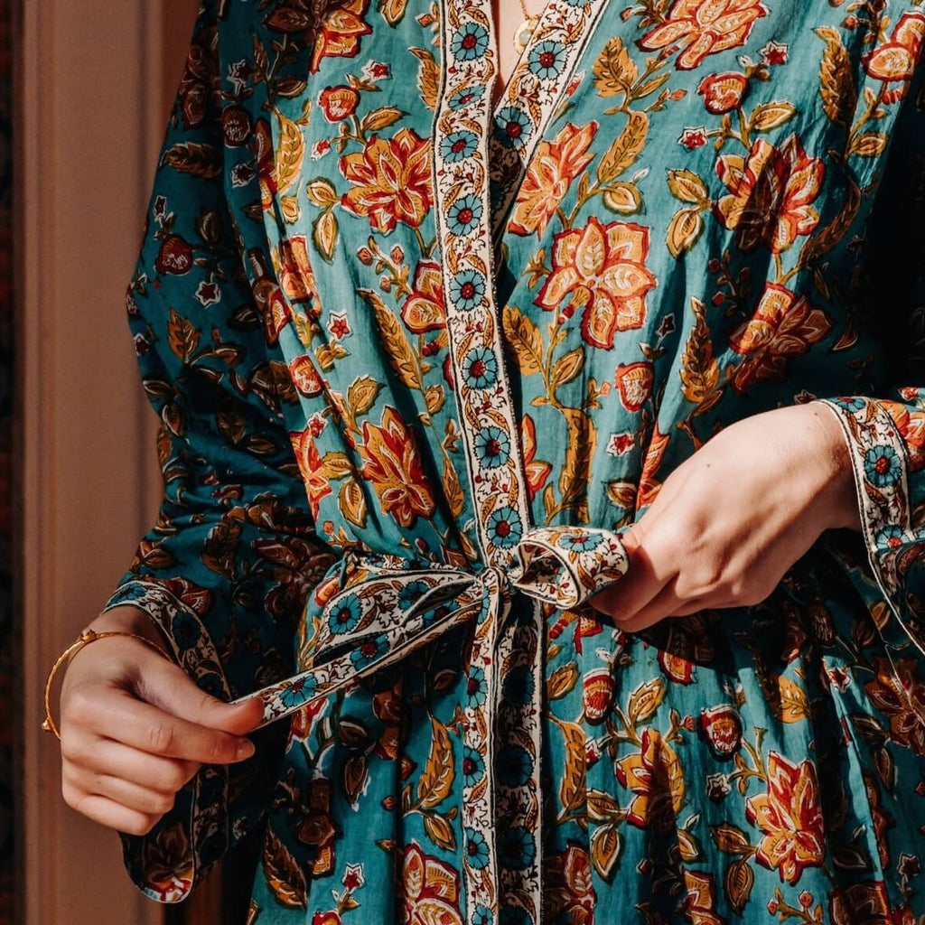 Kimono Jamini - Rang bleu