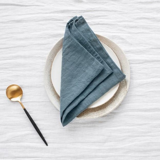 Serviette de table Magic Linen - Bleu gris