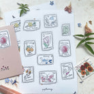 Papillonnage, Planche de Stickers - Timbres