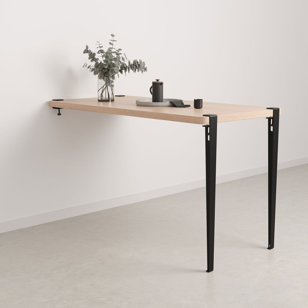 Pied de table haute TIPTOE - 90cm - Noir Graphite