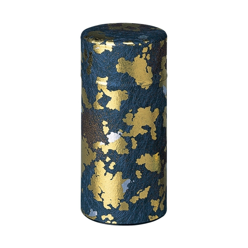 Porcelaine japonaise - Grande boîte bleu doré