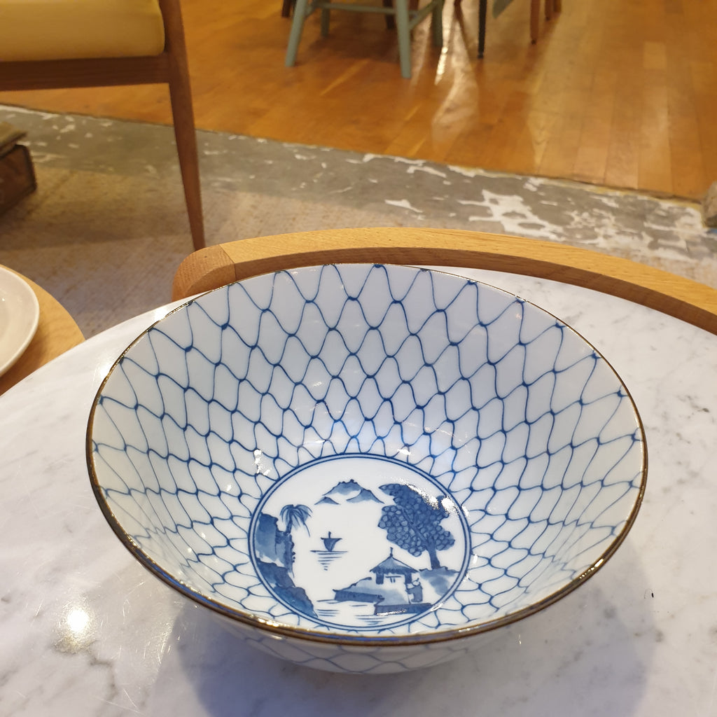 Bols Porcelaine Japonaise - Pêcheur 