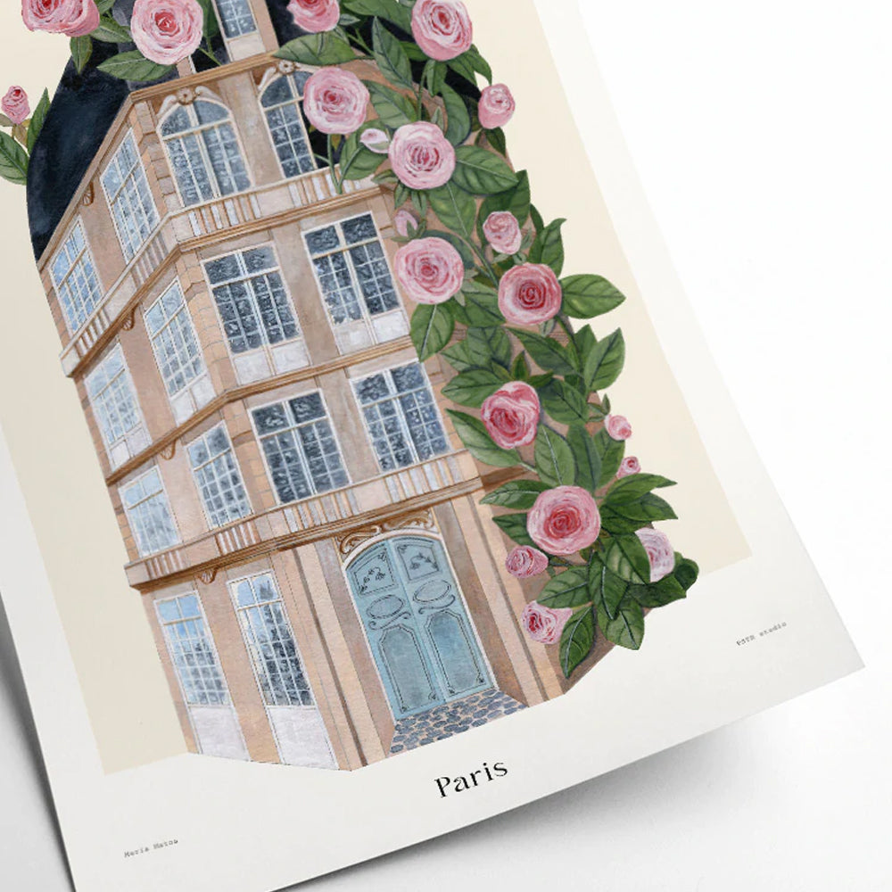 Affiche PSTR studio - Maison de fleurs Paris