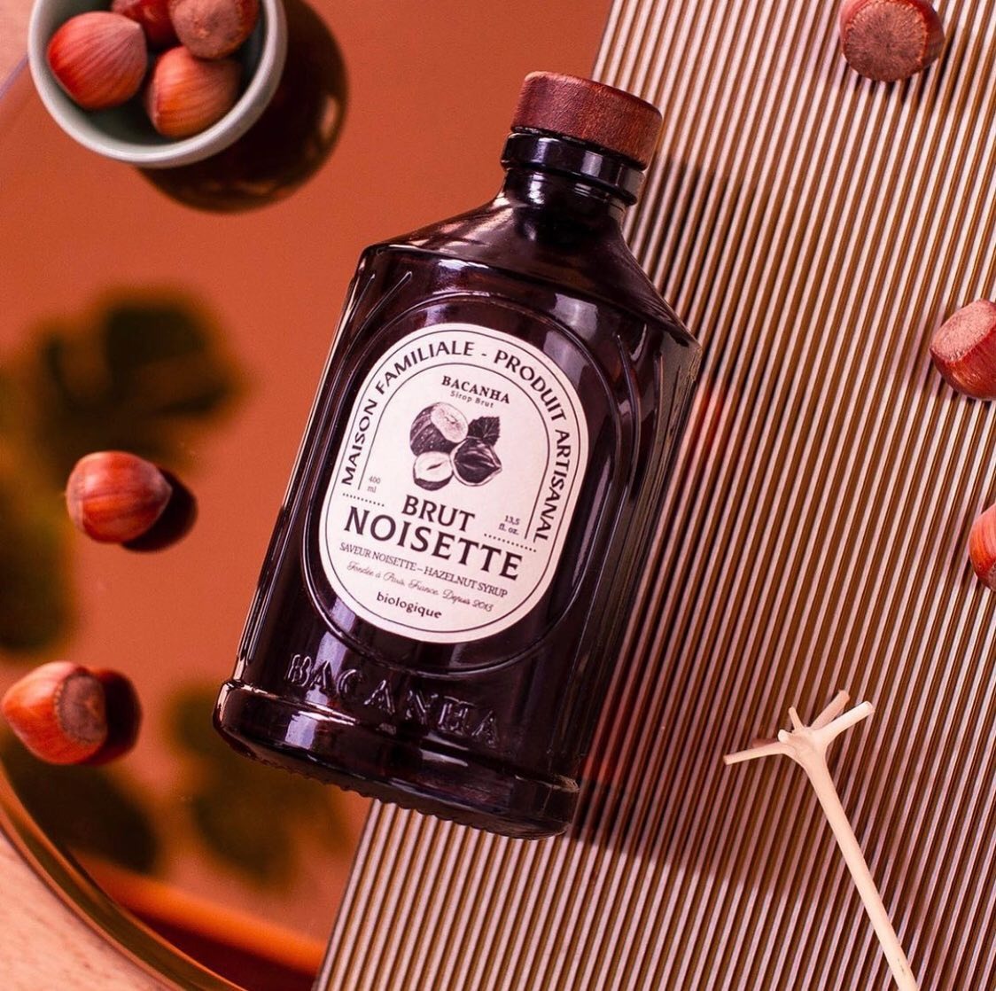 Sirop bio brut Bacanha - Noisette