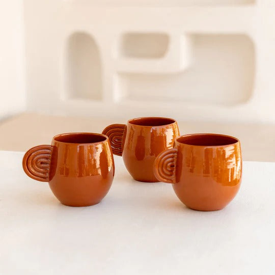 Mug en céramique Oustao - Ambre Terracotta