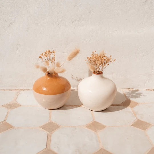 Soliflore en céramique Oustao - Mediterranea Uni blanc