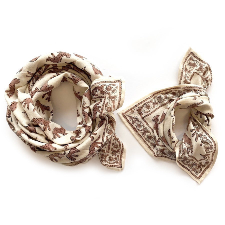 Foulard Apaches Collection - Bengale latte