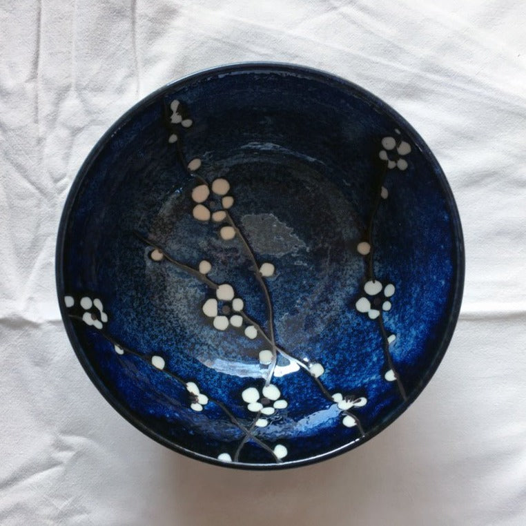 Porcelaine japonaise - Bol à ramen motif cerisier
