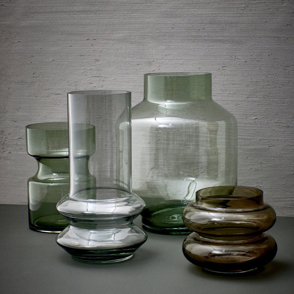 Vase L en verre Hk Living - Vert