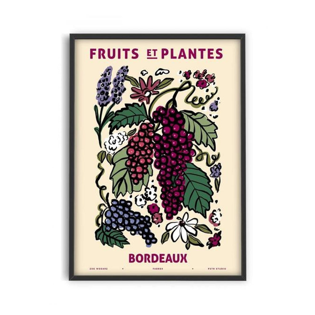 Affiche PSTR studio - Fleurs et plantes Bordeaux