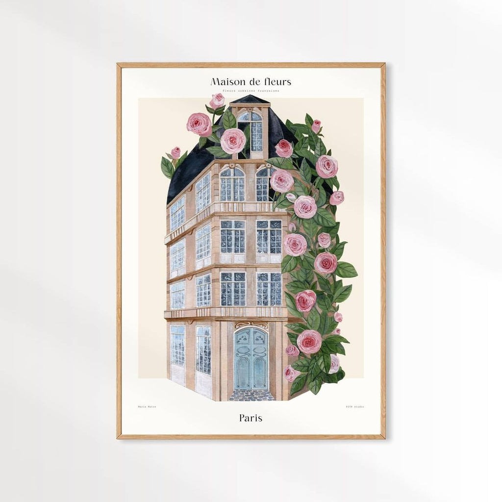 Affiche PSTR studio - Maison de fleurs Paris