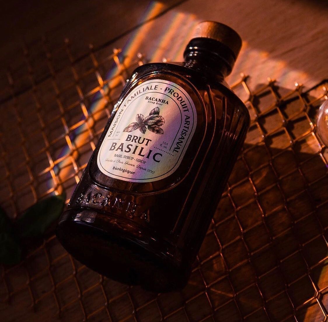 Bacanha, Sirop bio brut - Basilic
