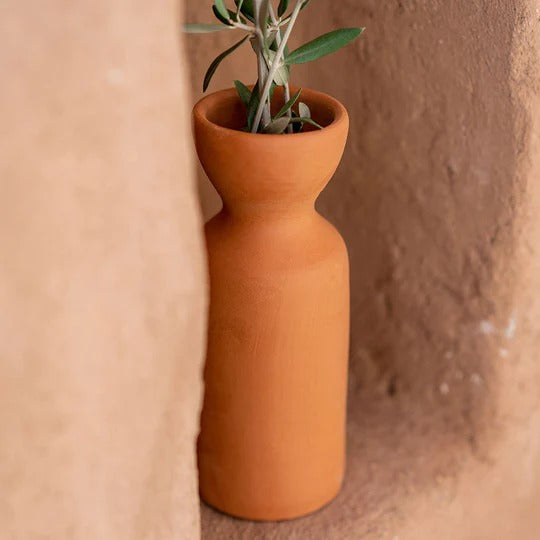 Vase totem en céramique Oustao - Mediterranea Uni terracotta