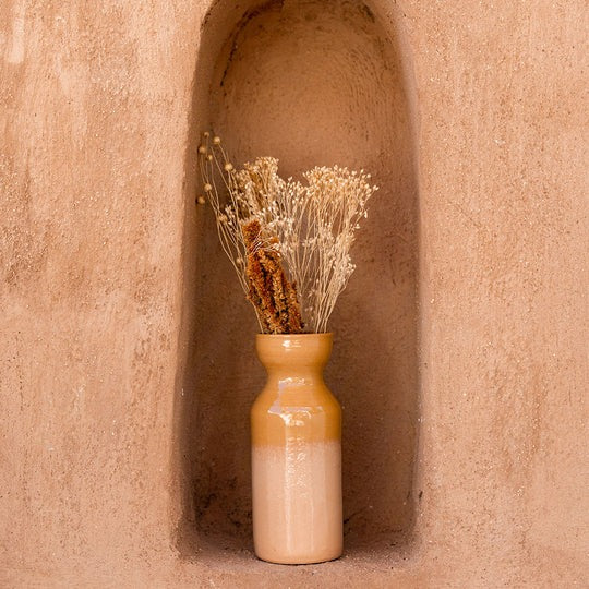 Vase totem en céramique Oustao - Mediterranea Bicolore