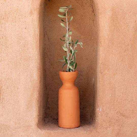 Vase totem en céramique Oustao - Mediterranea Uni terracotta